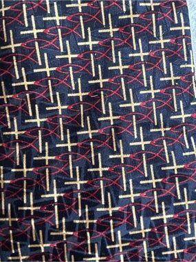 Vintage Men's Necktie by Christians Closet "Jesus Fish” - 100% Silk Luxury